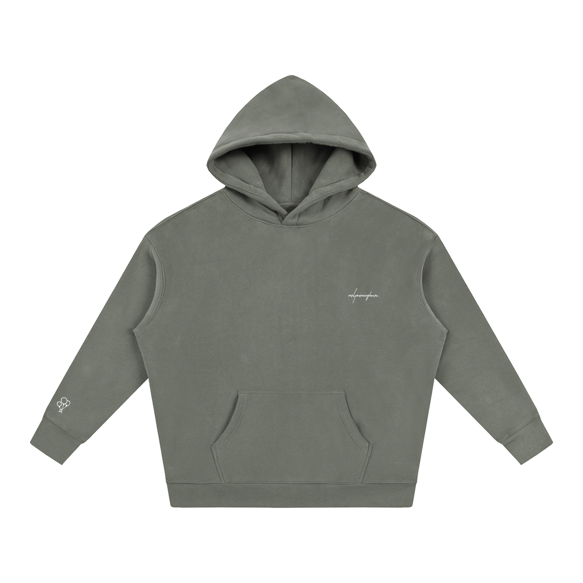 EARLYMORNINGHOURS. Premium Heavyweight Oversized Fleeced Hoodie