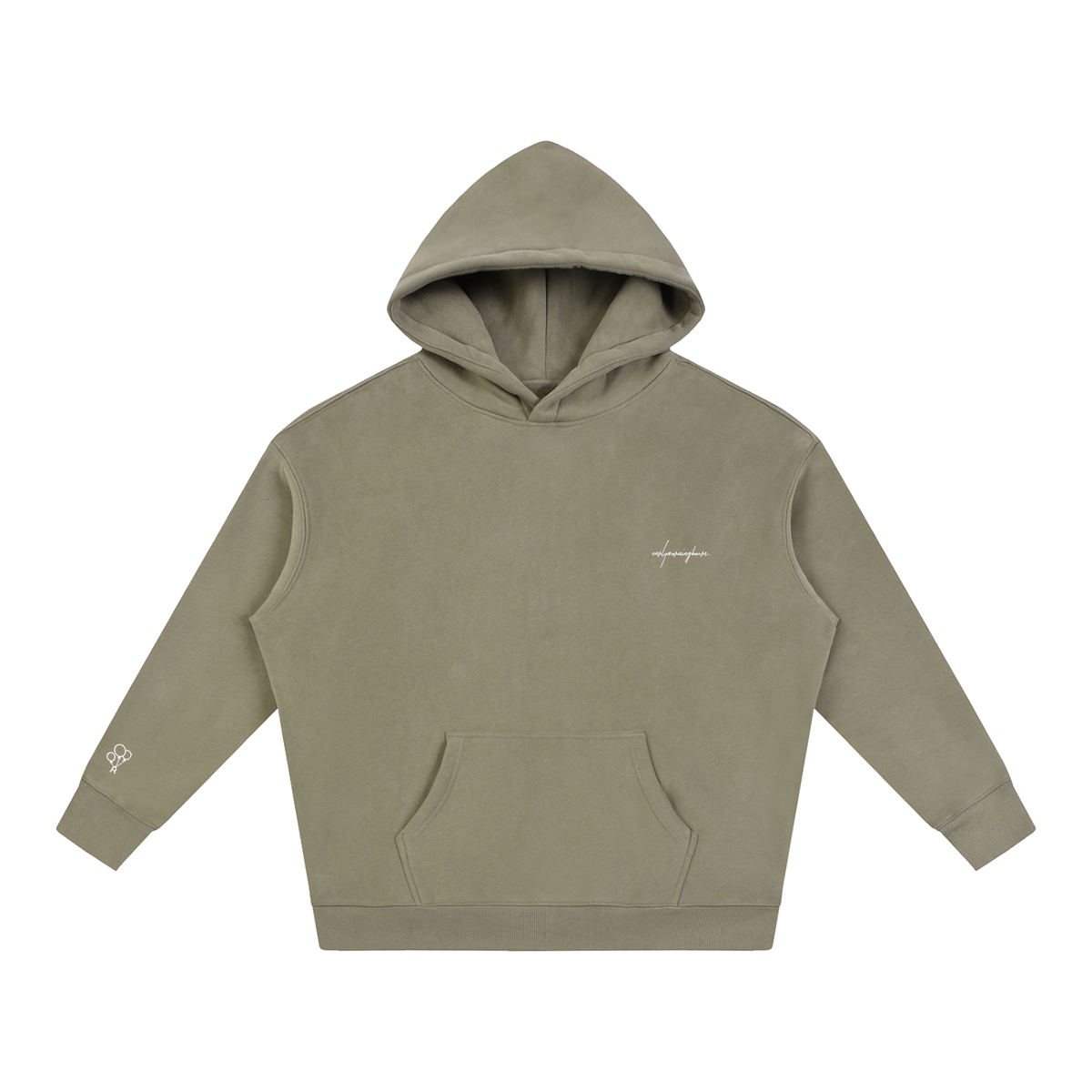 EARLYMORNINGHOURS. Premium Heavyweight Oversized Fleeced Hoodie