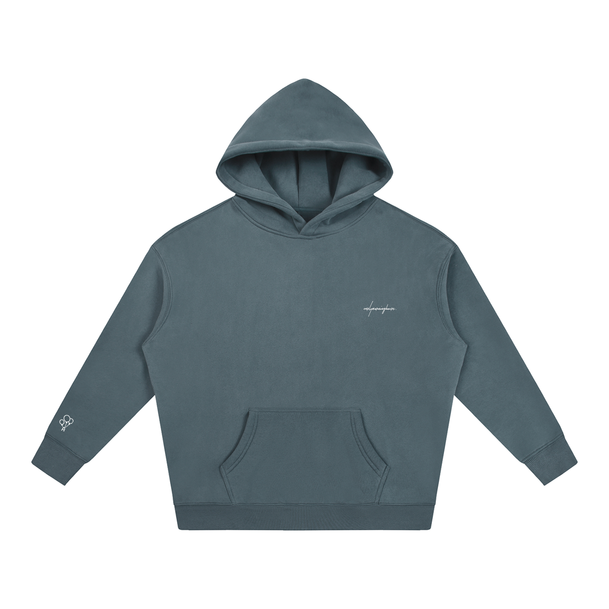 EARLYMORNINGHOURS. Premium Heavyweight Oversized Fleeced Hoodie