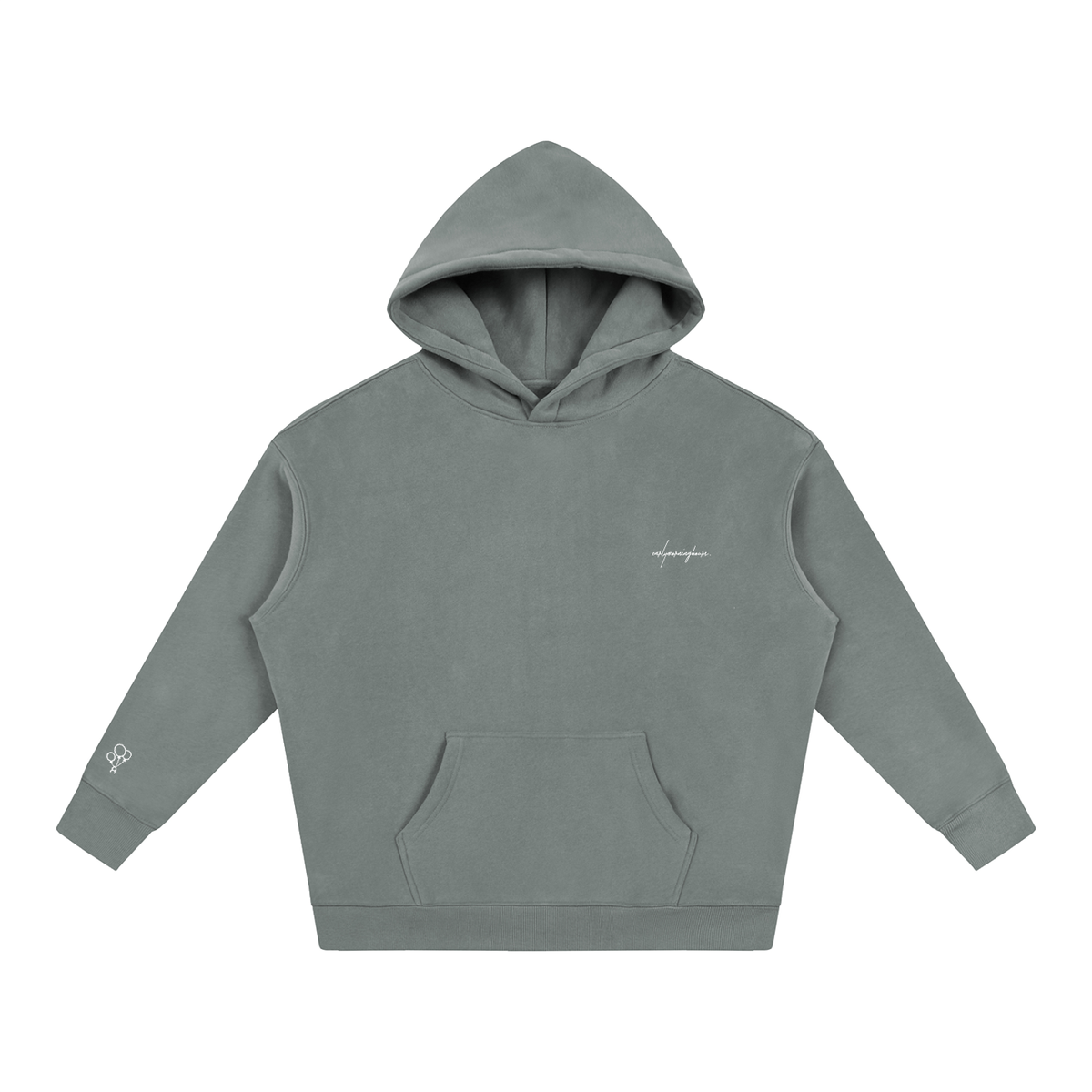 EARLYMORNINGHOURS. Premium Heavyweight Oversized Fleeced Hoodie