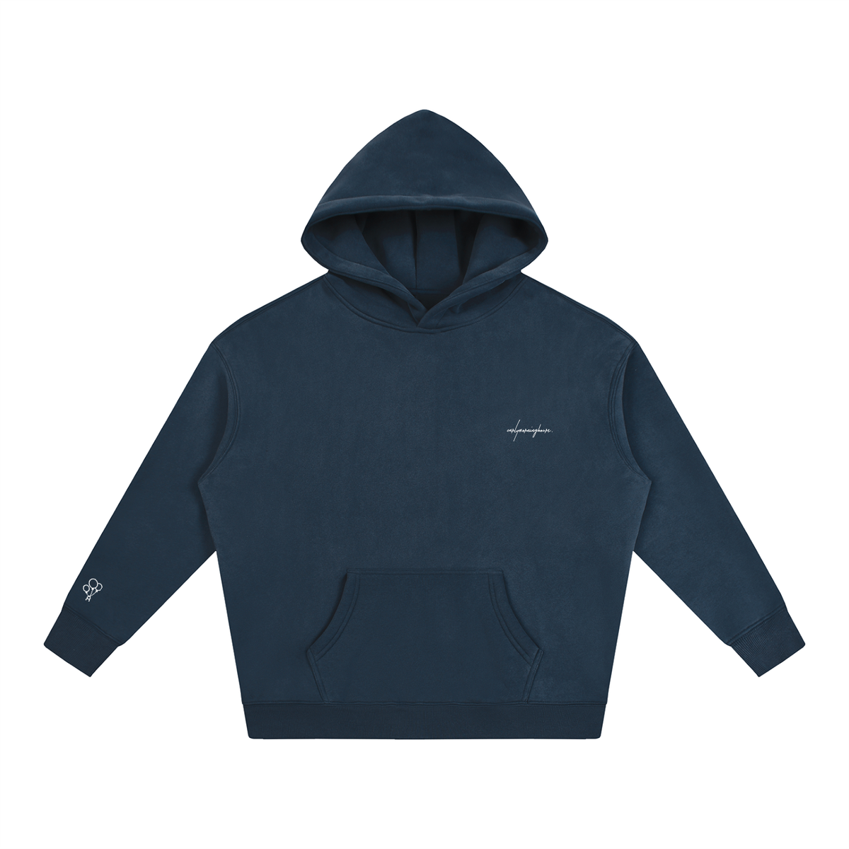 EARLYMORNINGHOURS. Premium Heavyweight Oversized Fleeced Hoodie