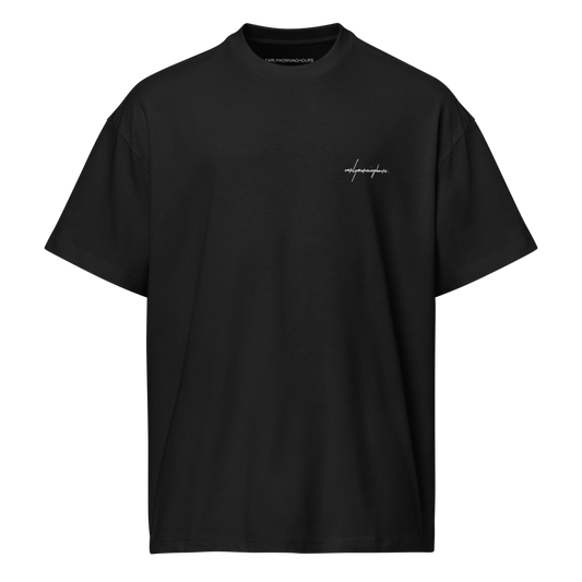 EARLYMORNINGHOURS. "Survive Through The Struggle To Figure Out The Meaning." Premium Oversized T-Shirt